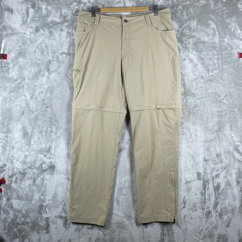 Marmot Convertible Pants Mens 36 Tan Pre-owned Hiking Zip Off K43650 Fishing